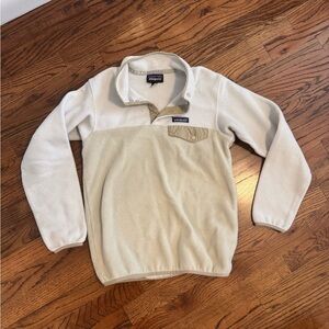 Patagonia Snap-T Synchilla Off White and Tan